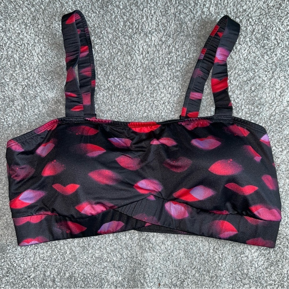 Torrid Black and Red Bandeau Intimates